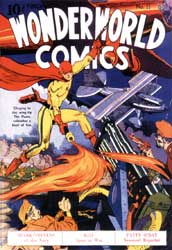 Wonderworld Comics cover by Lou Fine, 1940