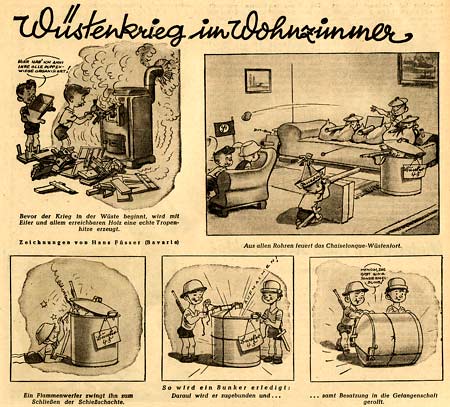 Wüstenkrieg in Wohnzimmer by Hans Fusser