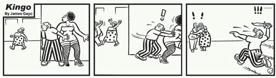 Comic strip of Kingo