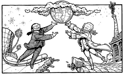 comic art by Rick Geary