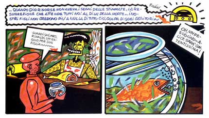 comic art by Massimo Giacon