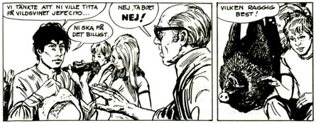 Skatten i de Fattigas By, art by Gote Goransson