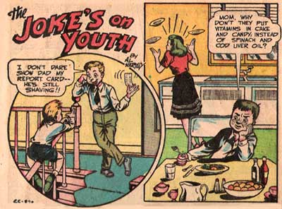 The Joke's on Youth, by Al Hartley (Wonder Comics #14)