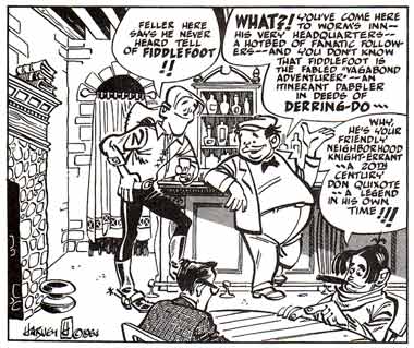 Ecerpt from a comic strip presentation book, by R.C. Harvey