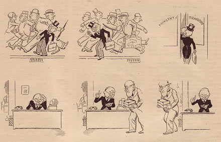 comic art by W.M Hendy (Punch, 1935)