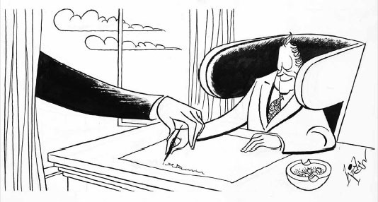 Cartoon by Wolfgang Hicks