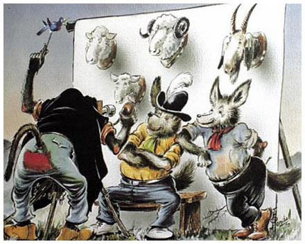 Jakkals en Wolf by Thomas Ochse Honiball