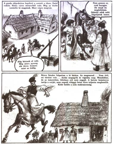 Sándor Rózsa, artwork by Pal Korcsmáros