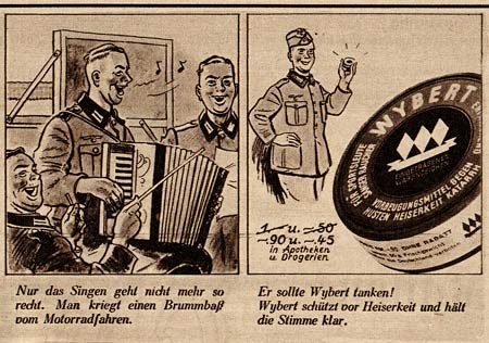 advertisement for Wybert by Emmerich Huber