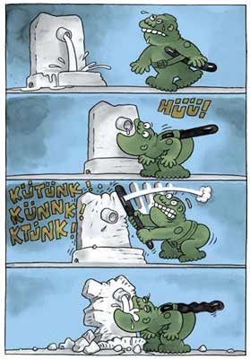 comic art by Ahmet Kesgin