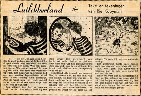 Luilekkerland, by Rie Kooyman (Hervormd Nederland, 1953)