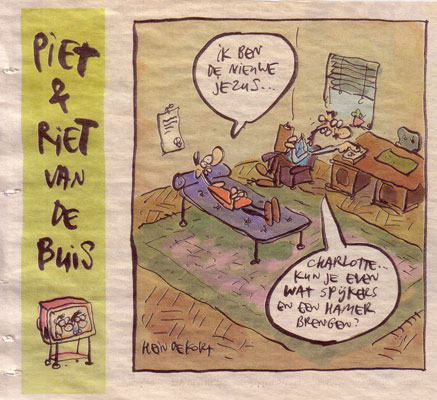Piet en Riet van de buis, by Hein de Kort