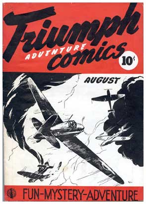 Cover for Triumph Adventure Comics, by René Kulbach