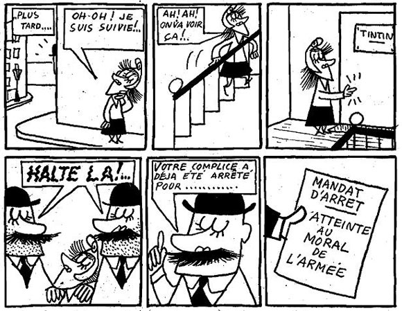 Tintin parody by J. Lap