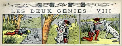 Les Deux G&eacute;nies, by L. Le Riverend (Lili, 1920)