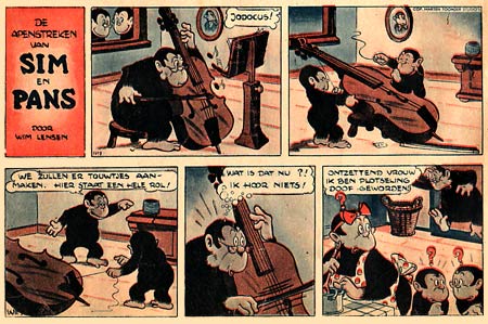 Sim en Pans door Wim Lensen