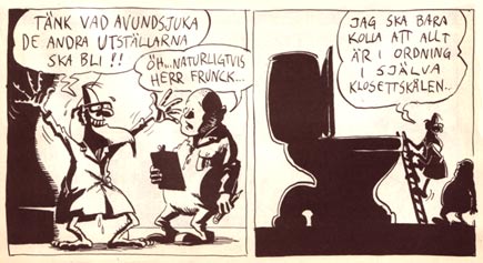 comic panel from Galago, art by Joakim Lindengren