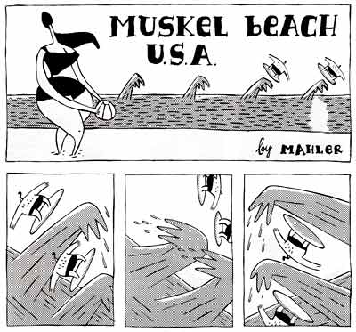 comic from Strapazin, by Nicolas Mahler