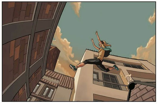 En sautant dans le vide by Man