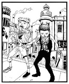 comic panel by Taiyo Matsumoto