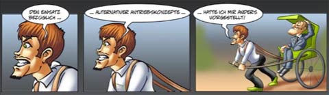 advertising comic by Carsten Mell