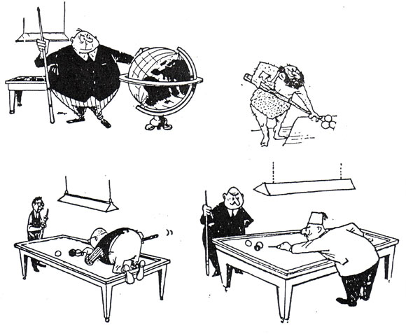 Drawings for Blueband Sportboek by Otje Milo