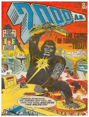cover for 2000AD, by Barrie Mitchell