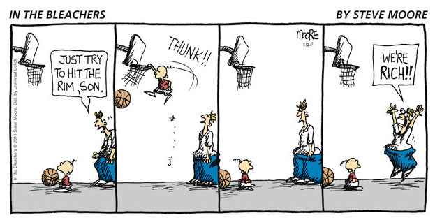 In the bleachers by Steve Moore