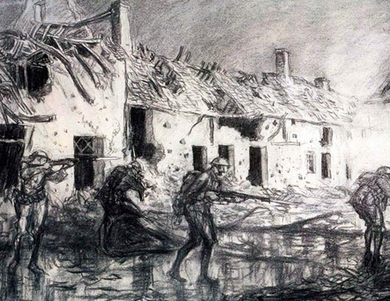 World War I drawing by Wallace Morgan