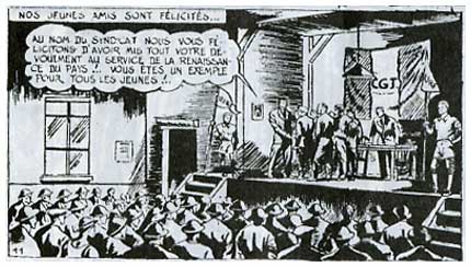 Bataille dans la Mine, by Remy Bourles (1947)