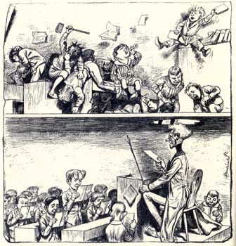 comic art by Adolf Oberländer (1892)