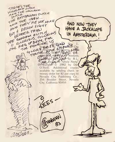 Letter to Lambiek's Kees Kousemaker