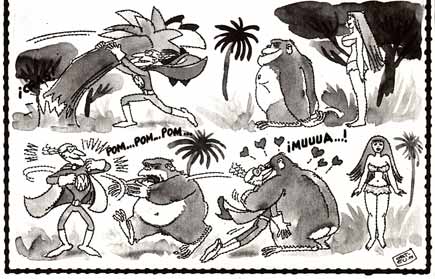 comic art by Josep Orteu