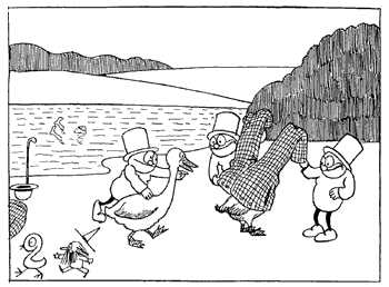 The Three Small Men, by Storm P.