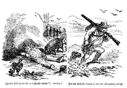 comic art by Tomás Padró 1866
