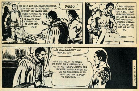 comic art by Angel Pardo, around 1960