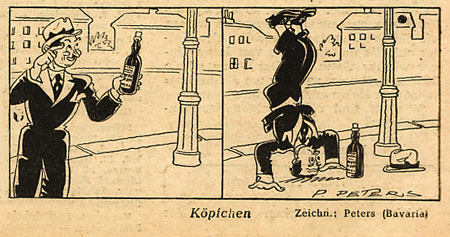 comic from Die Post by P. Peters