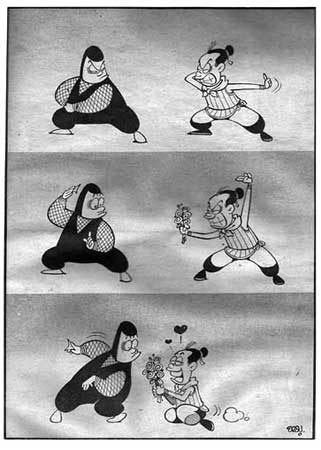 comic art by Suchart Phromrungrot