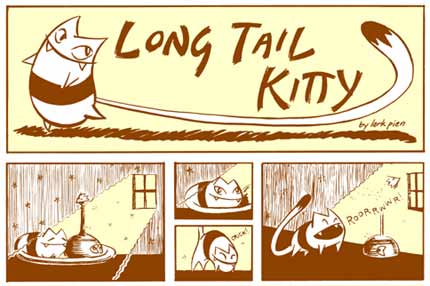 Long Tail Kitty, by Lark Pien