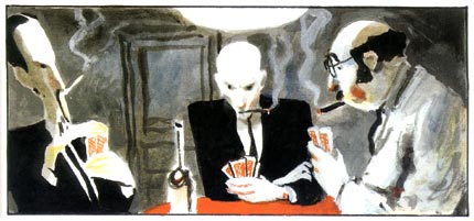 comic art by Pascal Rabaté