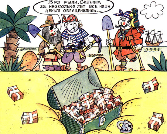 Drawing for Krokodil by Sergej Repiov