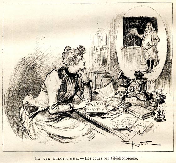 La Via Electronique by Albert Robida