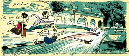 comic art by Amitai Sandy