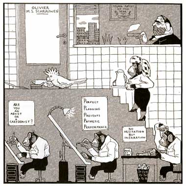 comic art by Olivier Schrauwen