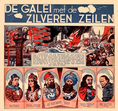 De Galei met de Zilveren Zeilen (The Galley with the Silver Sails), comic art by Giovanni Scolari