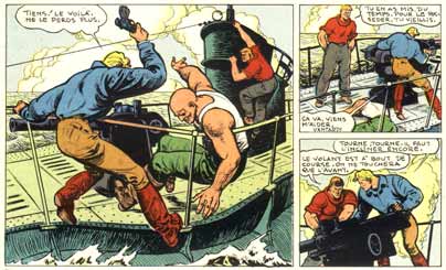 l'Epervier Bleu, in magazine Spirou by Sirius 1950