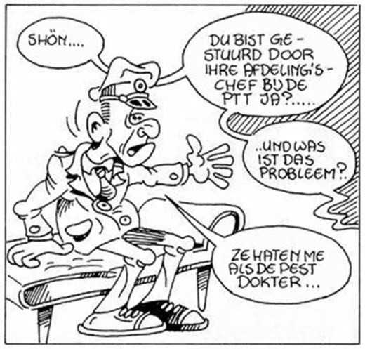 Comic from de Vrije Balloen by Bert Tier