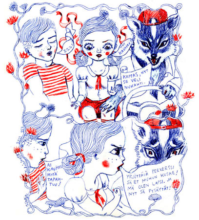 comic art by Katja Tukiainen
