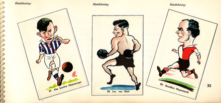 Abe Lenstra (Heerenveen), Luc van Dam and Smulders (Feyenoord), by Bob Uschi