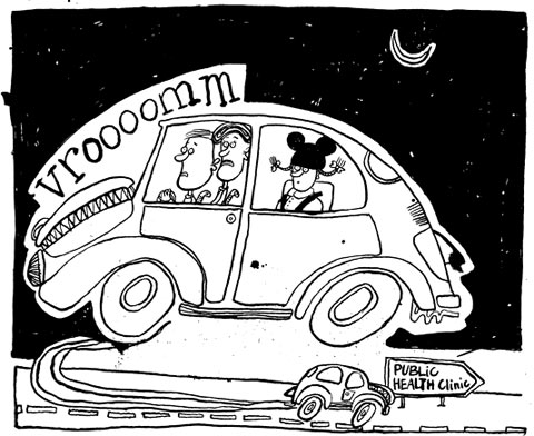 Comic art by Riitta Uusitalo